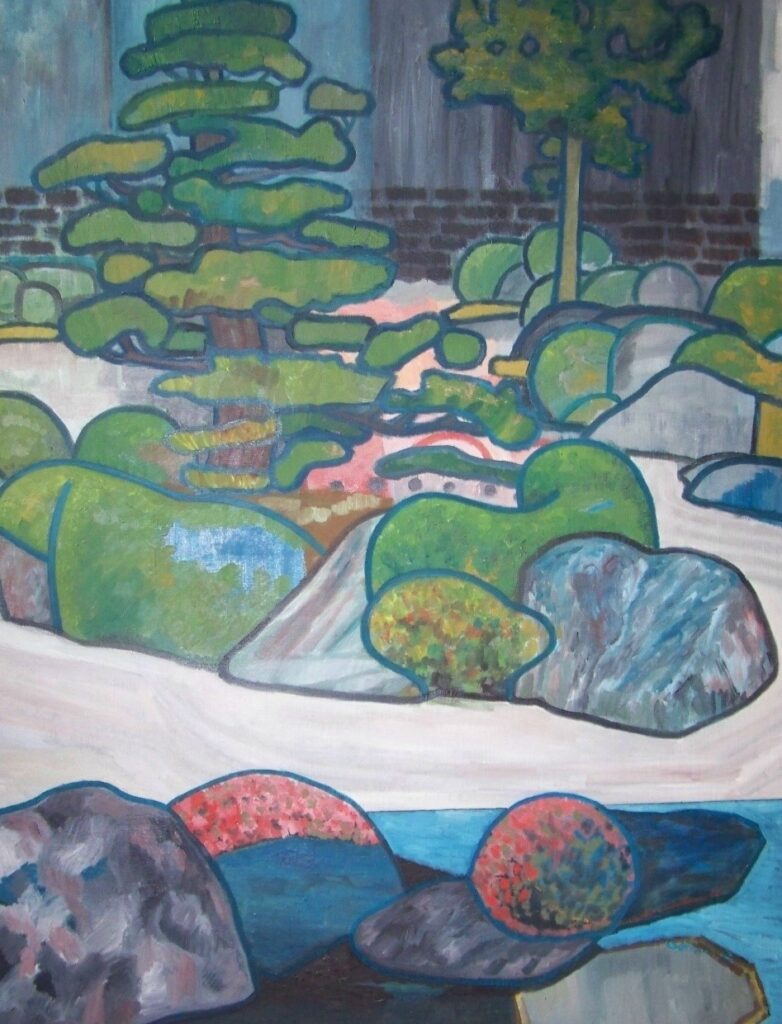 Táj rekonstrukció, 2012, olaj, vászon, 130x100 cm